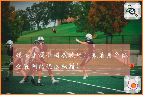 想快速提升游戏技巧？来看看华体会官网的玩法秘籍！